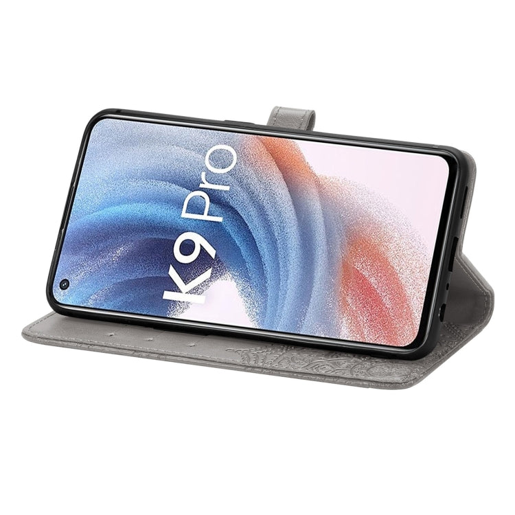 For OPPO K9 Pro Mandala Flower Embossed Horizontal Flip Leather Case with Holder & Card Slots & Wallet & Lanyard