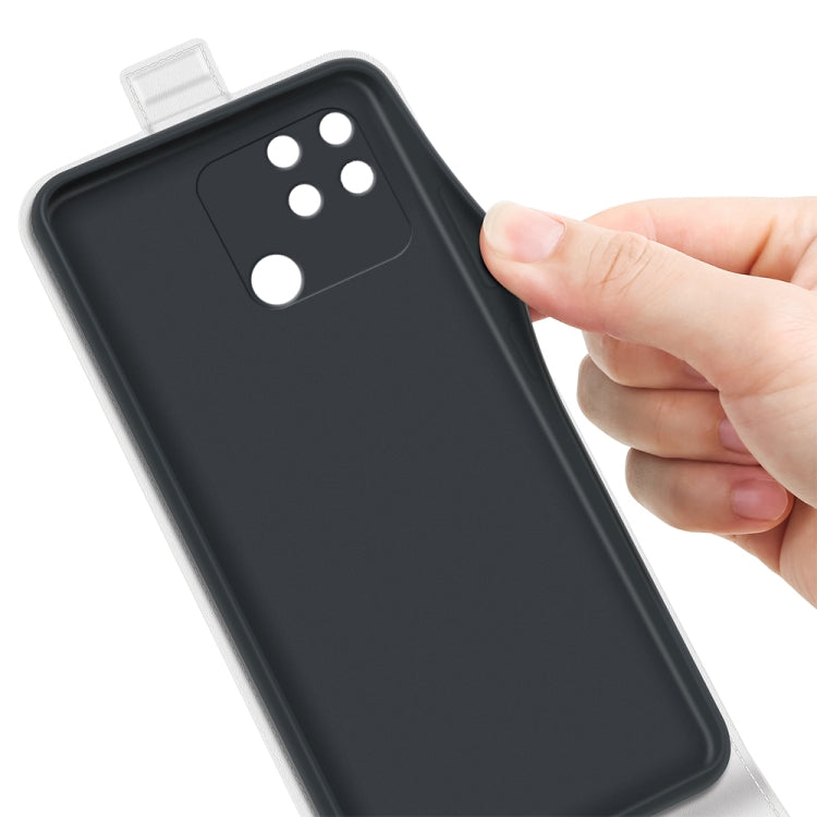 For OPPO Realme Narzo 50A R64 Texture Vertical Flip Leather Case with Card Slots & Photo Frame