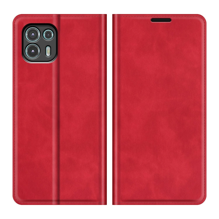 For Motorola Edge 20 lite Retro-skin Business Magnetic Suction Phone Leather Case with Holder & Card Slots & Wallet