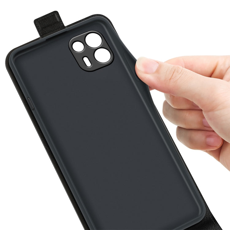 For Motorola Edge 20 lite R64 Texture Single Vertical Flip Leather Phone Protective Case with Card Slots & Photo Frame