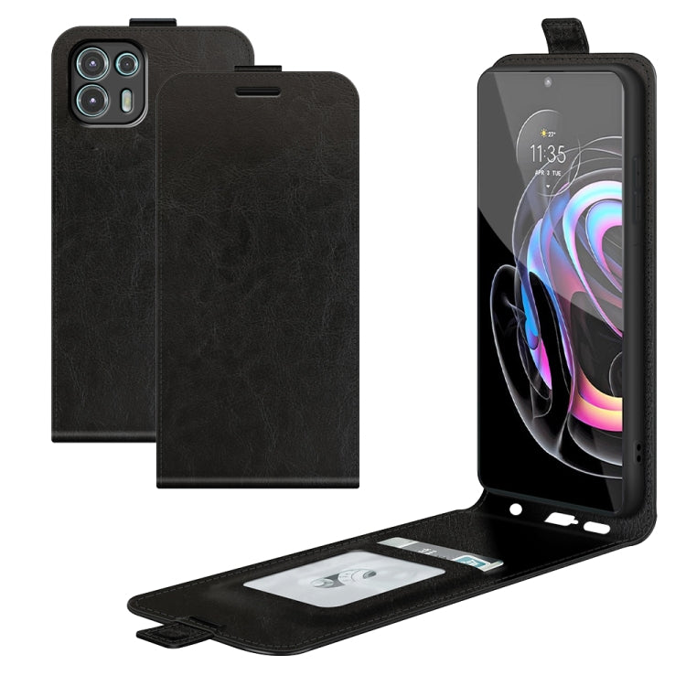 For Motorola Edge 20 lite R64 Texture Single Vertical Flip Leather Phone Protective Case with Card Slots & Photo Frame