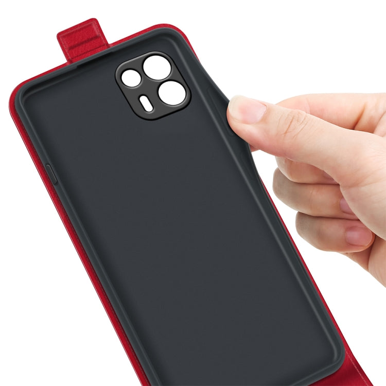 For Motorola Edge 20 lite R64 Texture Single Vertical Flip Leather Phone Protective Case with Card Slots & Photo Frame