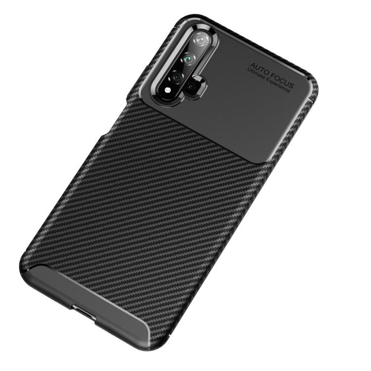 Beetle Series Carbon Fiber Texture Shockproof TPU Case for Huawei Honor 20