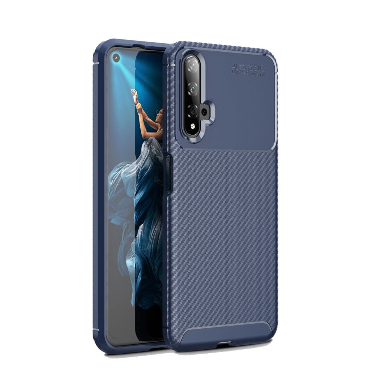 Beetle Series Carbon Fiber Texture Shockproof TPU Case for Huawei Honor 20