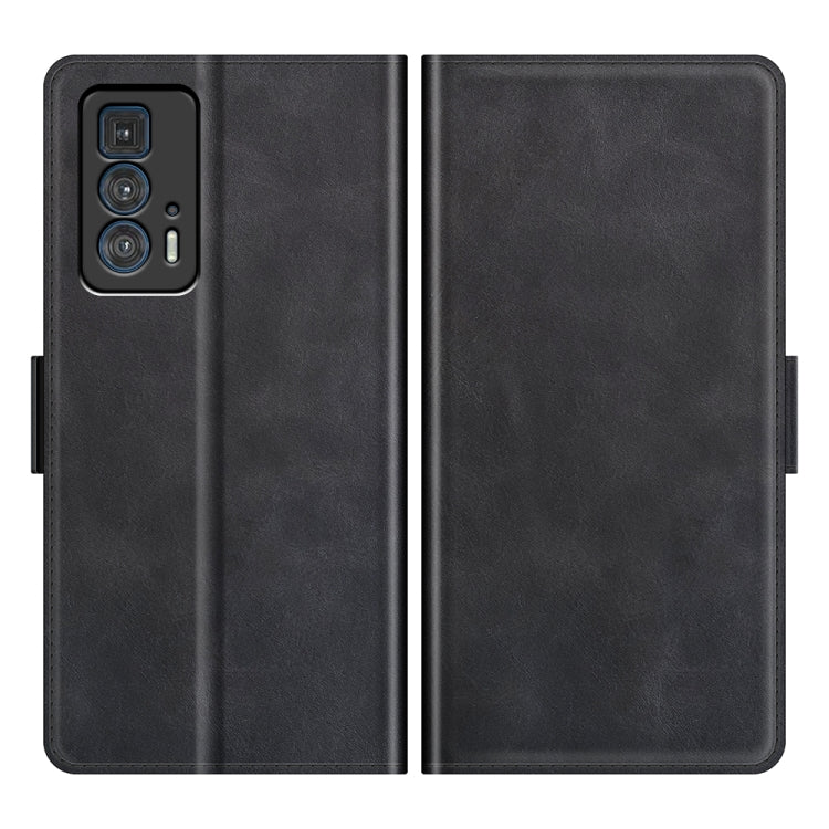 For Motorola Edge 20 Pro 5G Dual-side Magnetic Buckle Horizontal Flip Phone Leather Case with Holder & Card Slots & Wallet