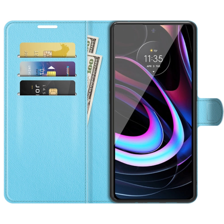 For Motorola Edge 2021 Litchi Texture Horizontal Flip Phone Protective Case with Holder & Card Slots & Wallet