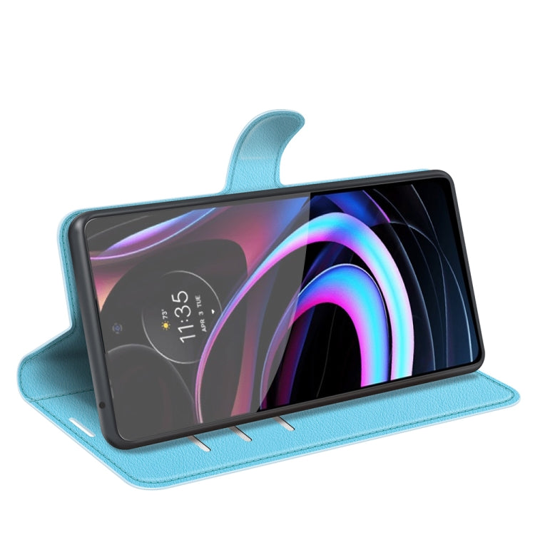 For Motorola Edge 2021 Litchi Texture Horizontal Flip Phone Protective Case with Holder & Card Slots & Wallet