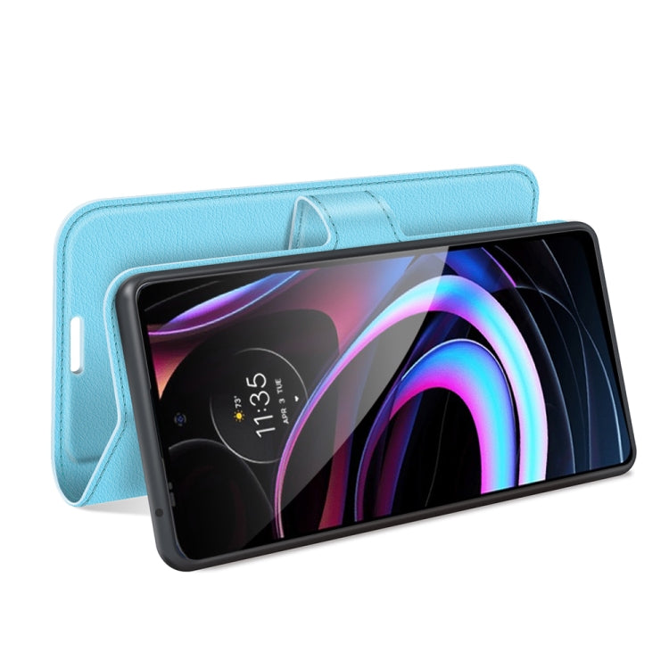 For Motorola Edge 2021 Litchi Texture Horizontal Flip Phone Protective Case with Holder & Card Slots & Wallet