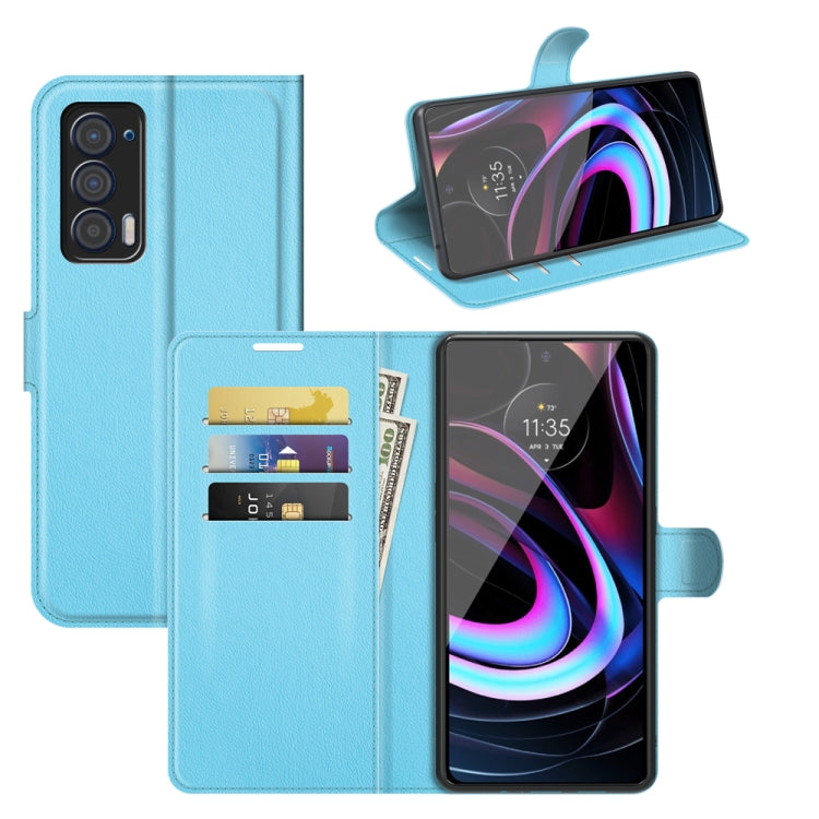 For Motorola Edge 2021 Litchi Texture Horizontal Flip Phone Protective Case with Holder & Card Slots & Wallet
