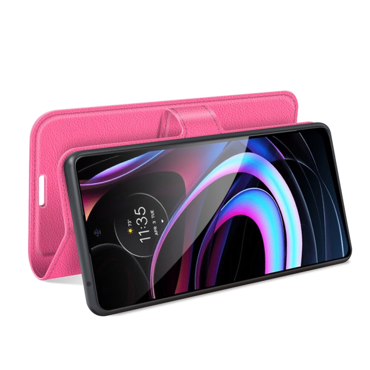 For Motorola Edge 2021 Litchi Texture Horizontal Flip Phone Protective Case with Holder & Card Slots & Wallet