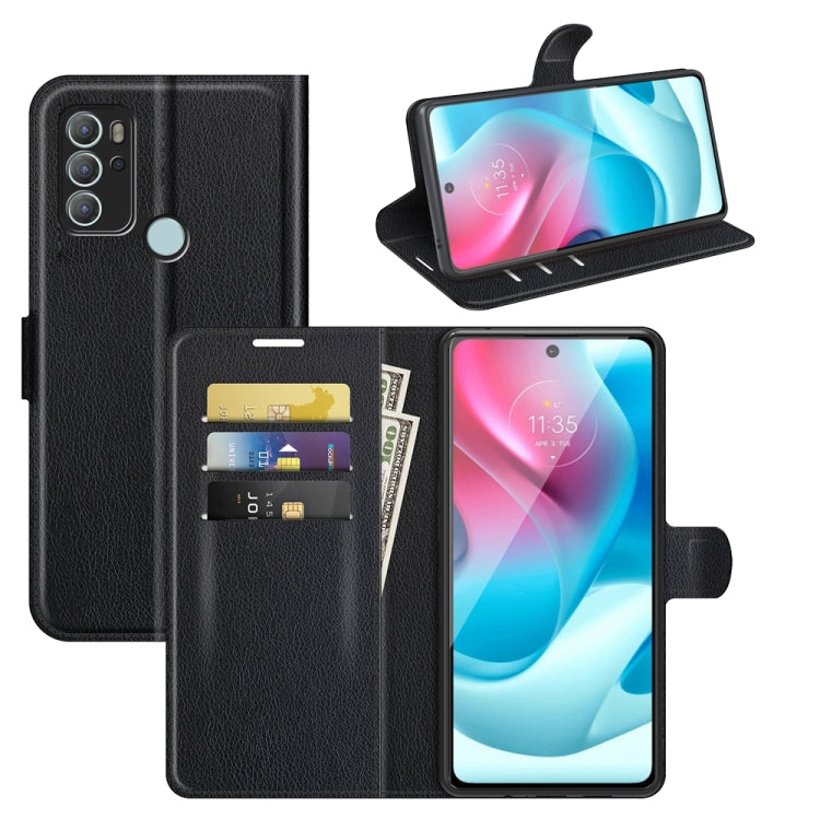 For Motorola Moto G60S Litchi Texture Horizontal Flip Phone Protective Case with Holder & Card Slots & Wallet