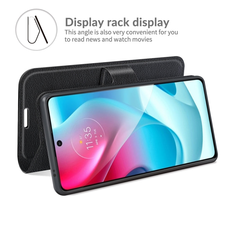 For Motorola Moto G60S Litchi Texture Horizontal Flip Phone Protective Case with Holder & Card Slots & Wallet