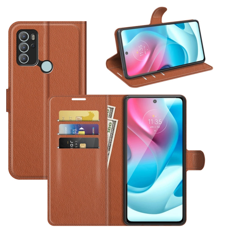 For Motorola Moto G60S Litchi Texture Horizontal Flip Phone Protective Case with Holder & Card Slots & Wallet