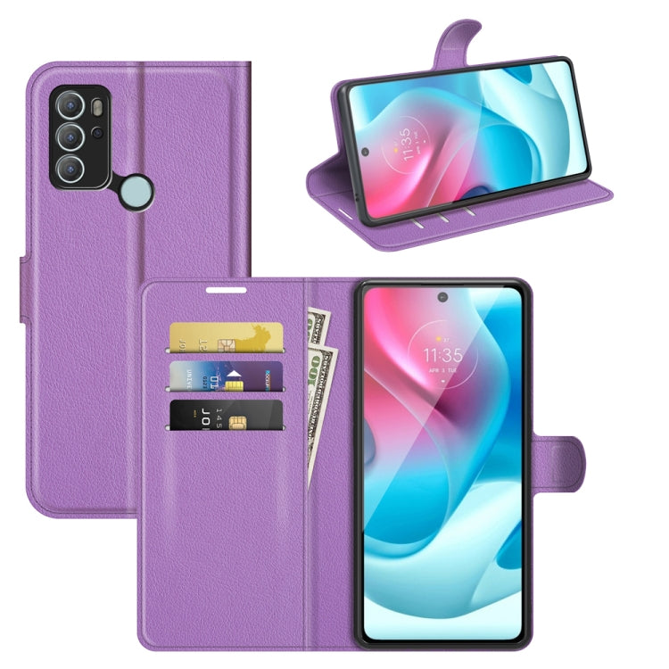 For Motorola Moto G60S Litchi Texture Horizontal Flip Phone Protective Case with Holder & Card Slots & Wallet