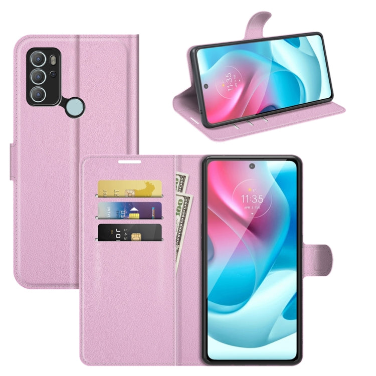 For Motorola Moto G60S Litchi Texture Horizontal Flip Phone Protective Case with Holder & Card Slots & Wallet