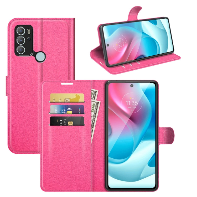For Motorola Moto G60S Litchi Texture Horizontal Flip Phone Protective Case with Holder & Card Slots & Wallet