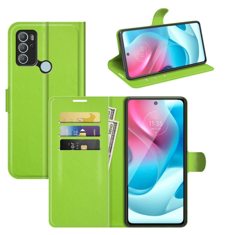 For Motorola Moto G60S Litchi Texture Horizontal Flip Phone Protective Case with Holder & Card Slots & Wallet