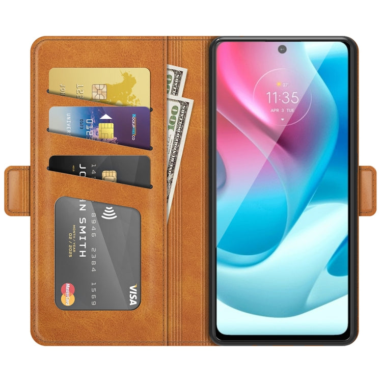 For Motorola Moto G60S Dual-side Magnetic Buckle Horizontal Flip Leather Case with Holder & Card Slots & Wallet