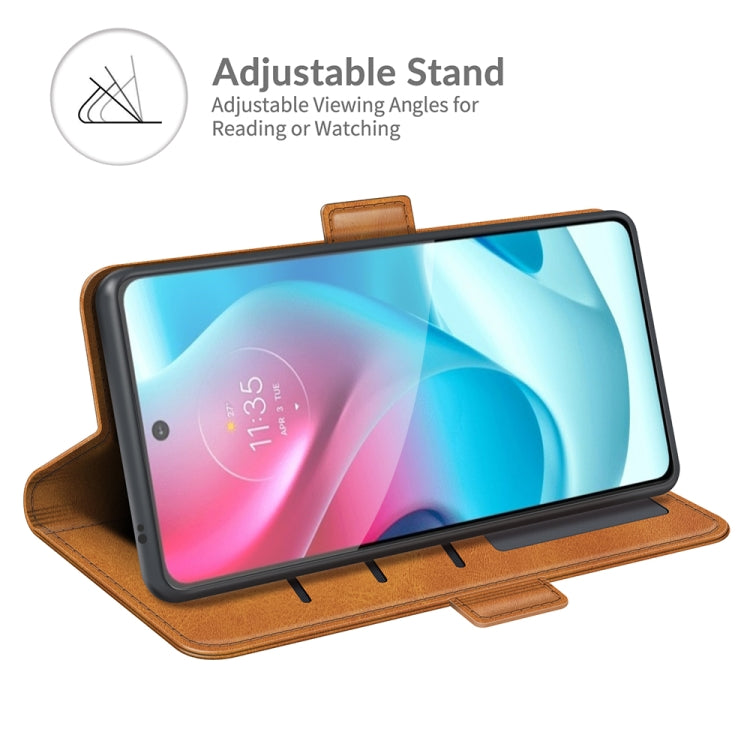 For Motorola Moto G60S Dual-side Magnetic Buckle Horizontal Flip Leather Case with Holder & Card Slots & Wallet