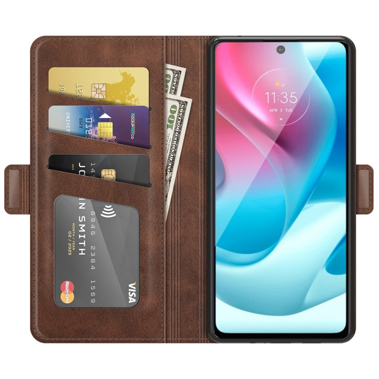 For Motorola Moto G60S Dual-side Magnetic Buckle Horizontal Flip Leather Case with Holder & Card Slots & Wallet