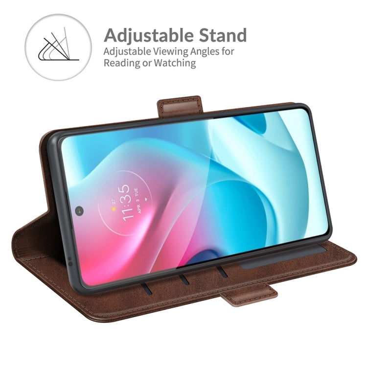 For Motorola Moto G60S Dual-side Magnetic Buckle Horizontal Flip Leather Case with Holder & Card Slots & Wallet