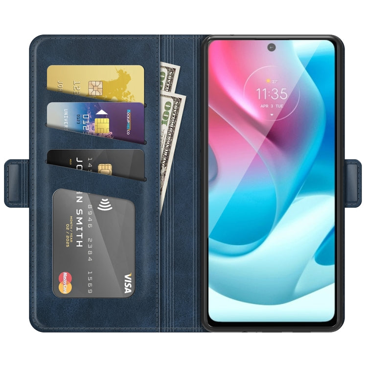 For Motorola Moto G60S Dual-side Magnetic Buckle Horizontal Flip Leather Case with Holder & Card Slots & Wallet