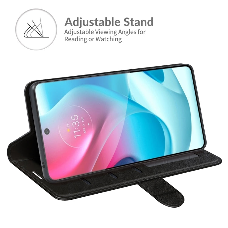 For Motorola Moto G60S R64 Texture Single Horizontal Flip Phone Protective Case with Holder & Card Slots & Wallet& Photo Frame