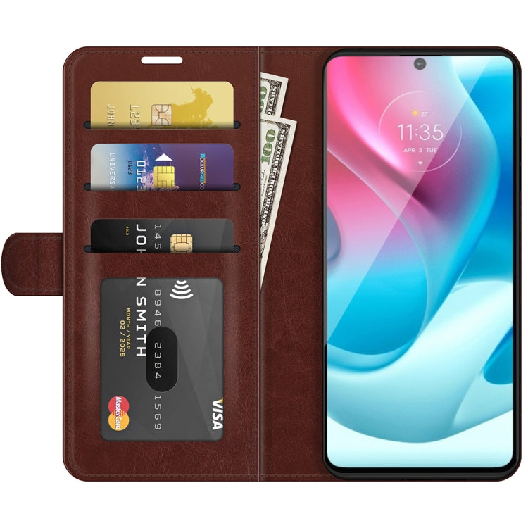 For Motorola Moto G60S R64 Texture Single Horizontal Flip Phone Protective Case with Holder & Card Slots & Wallet& Photo Frame