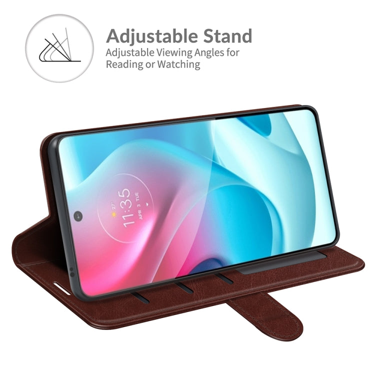 For Motorola Moto G60S R64 Texture Single Horizontal Flip Phone Protective Case with Holder & Card Slots & Wallet& Photo Frame