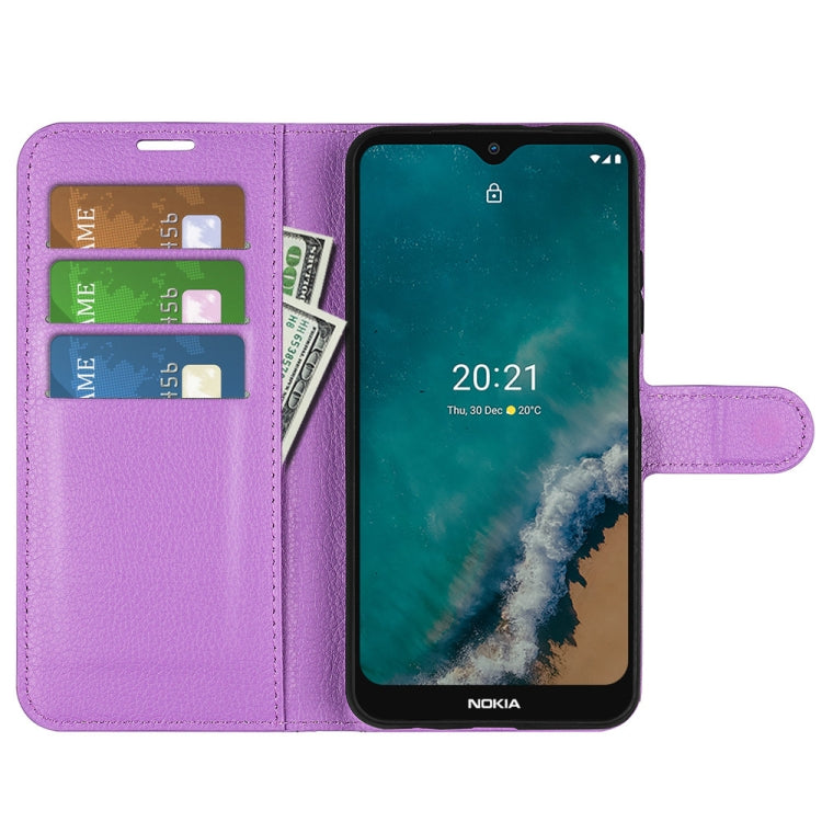 For Nokia G50 Litchi Texture Horizontal Flip Protective Case with Holder & Card Slots & Wallet