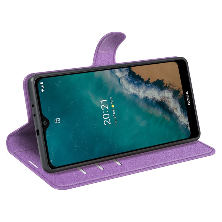 For Nokia G50 Litchi Texture Horizontal Flip Protective Case with Holder & Card Slots & Wallet