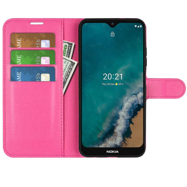 For Nokia G50 Litchi Texture Horizontal Flip Protective Case with Holder & Card Slots & Wallet