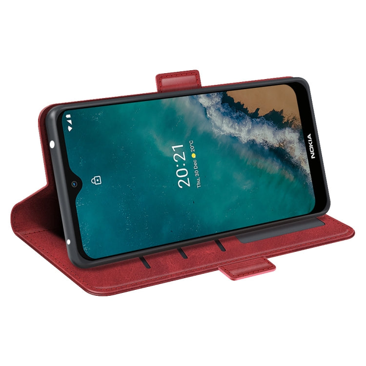 For Nokia G50 Dual-side Magnetic Buckle Horizontal Flip Phone Leather Case with Holder & Card Slots & Wallet