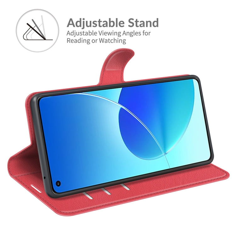 Litchi Texture Leather Phone Case For OPPO Reno6 4G