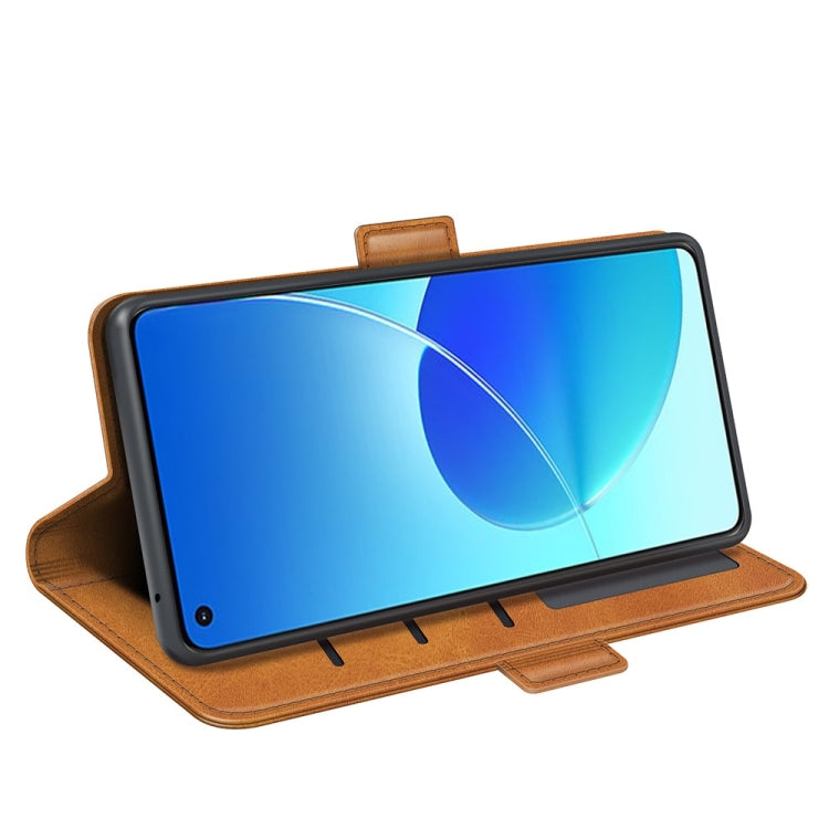 For OPPO Reno6 4G Dual-side Magnetic Buckle Horizontal Flip Leather Case with Holder & Card Slots & Wallet