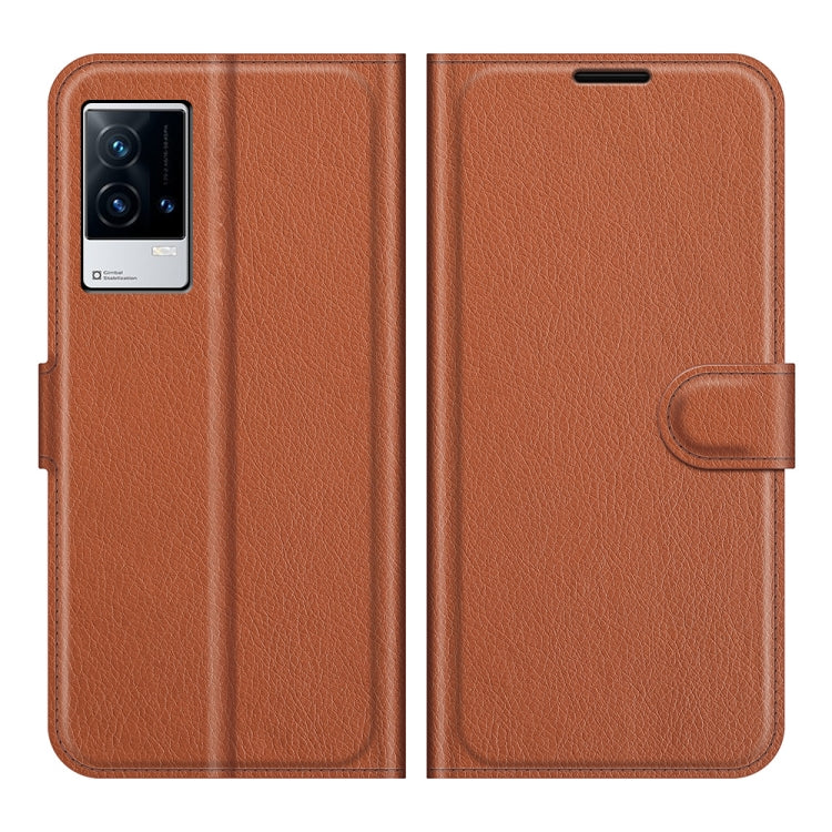 Litchi Texture Leather Phone Case For vivo iQOO 8
