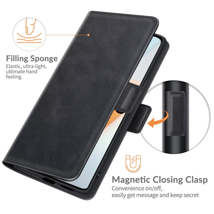 For vivo iQOO 8 Dual-side Magnetic Buckle Flip Leather Phone Case