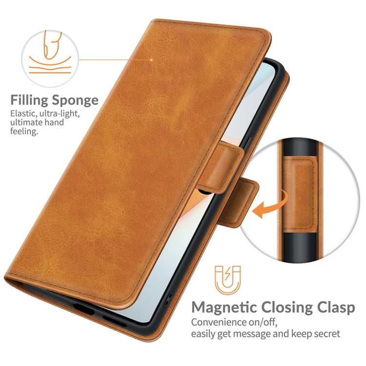 For vivo iQOO 8 Dual-side Magnetic Buckle Flip Leather Phone Case