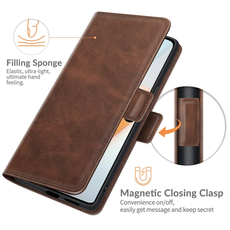 For vivo iQOO 8 Dual-side Magnetic Buckle Flip Leather Phone Case