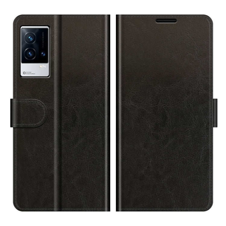 For vivo iQOO 8 R64 Texture Horizontal Flip Protective Case with Holder & Card Slots & Wallet& Photo Frame