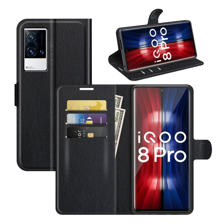 Litchi Texture Leather Phone Case For vivo iQOO 8 Pro