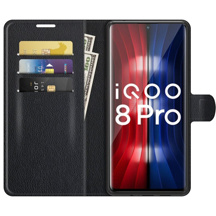 Litchi Texture Leather Phone Case For vivo iQOO 8 Pro