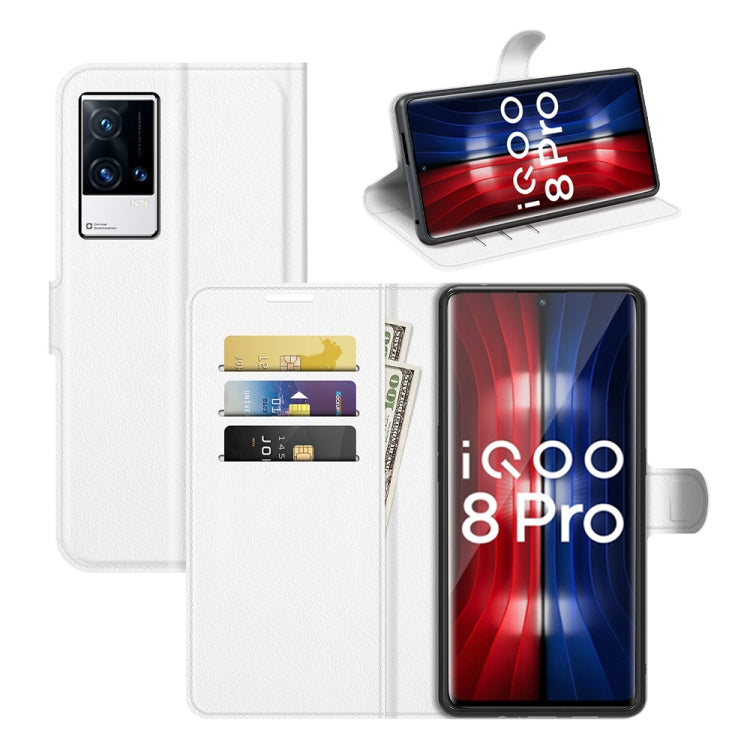 Litchi Texture Leather Phone Case For vivo iQOO 8 Pro