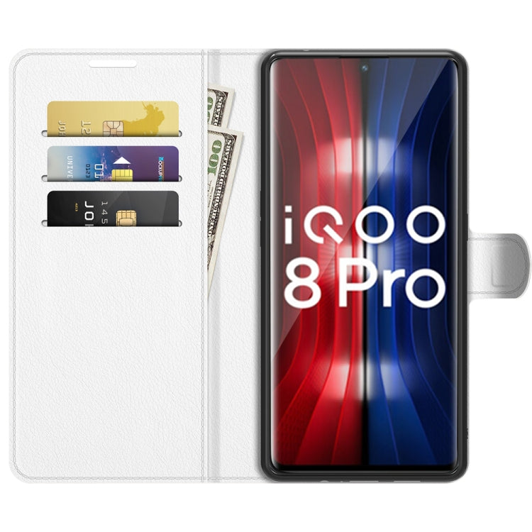 Litchi Texture Leather Phone Case For vivo iQOO 8 Pro
