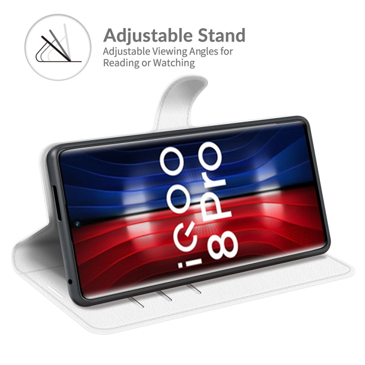 Litchi Texture Leather Phone Case For vivo iQOO 8 Pro