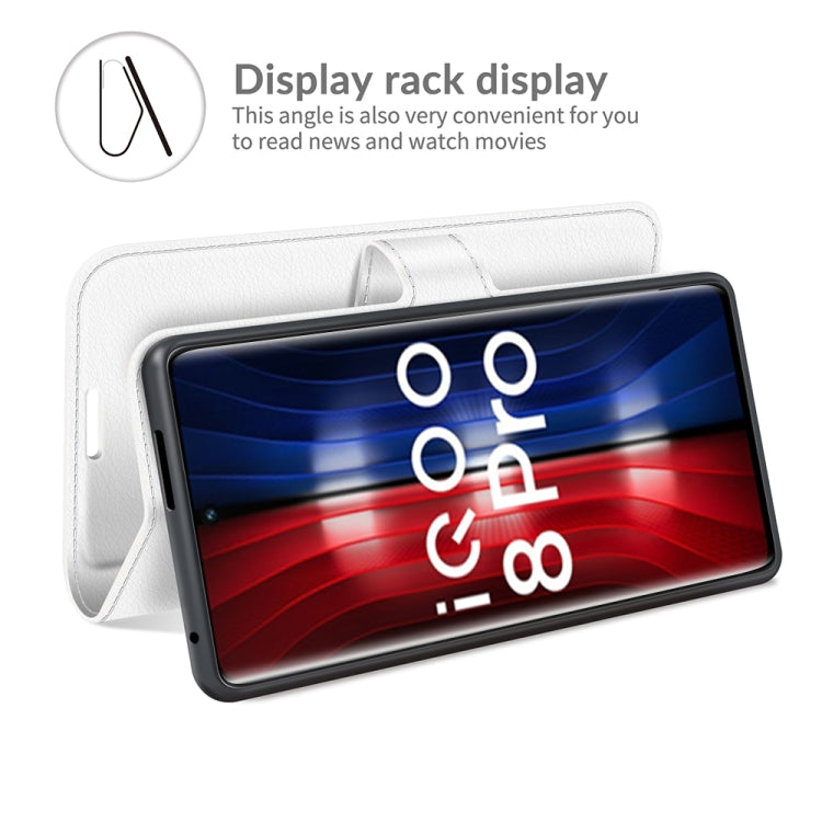 Litchi Texture Leather Phone Case For vivo iQOO 8 Pro