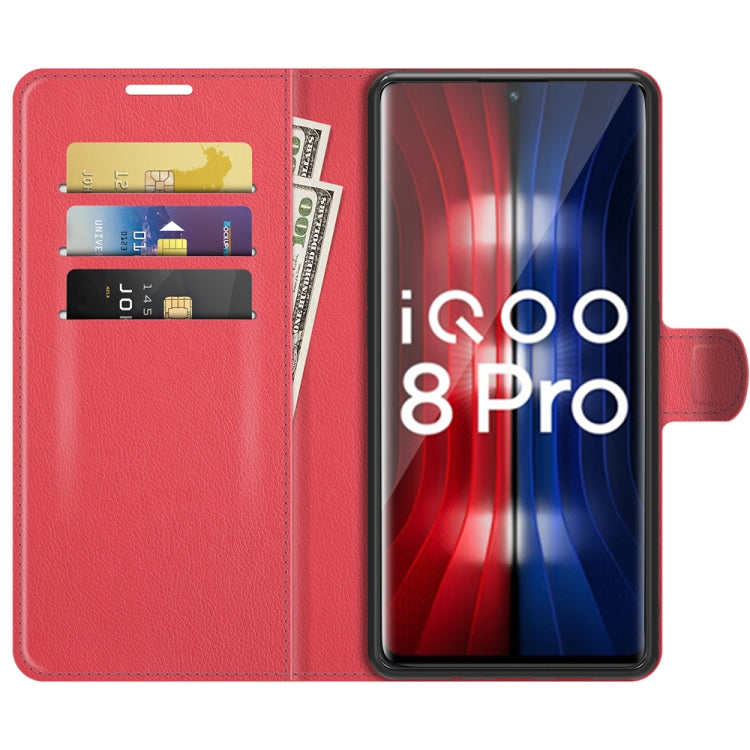 Litchi Texture Leather Phone Case For vivo iQOO 8 Pro