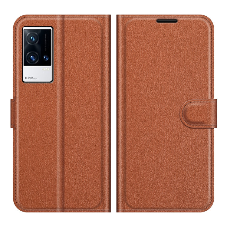 Litchi Texture Leather Phone Case For vivo iQOO 8 Pro
