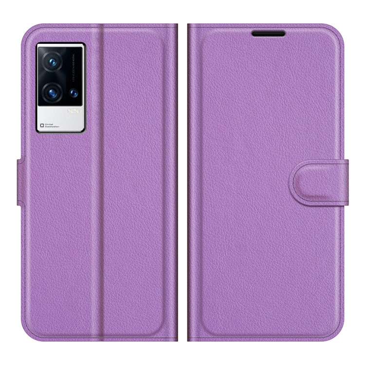 Litchi Texture Leather Phone Case For vivo iQOO 8 Pro