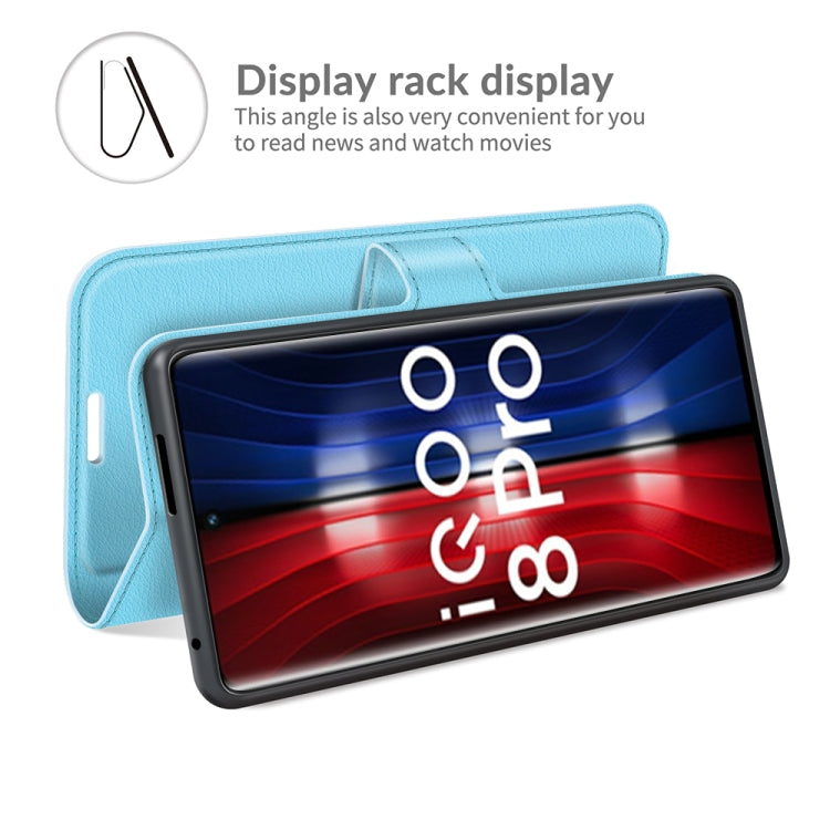 Litchi Texture Leather Phone Case For vivo iQOO 8 Pro